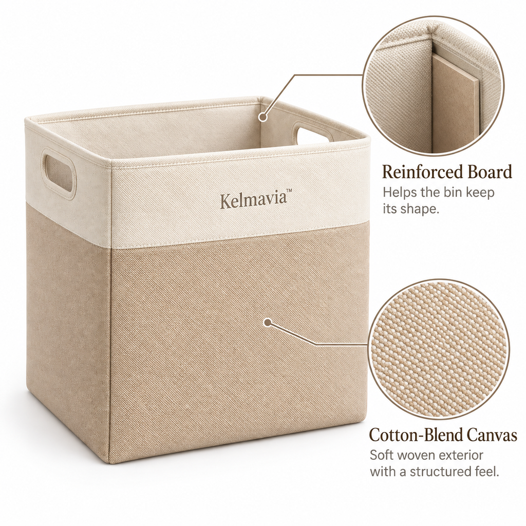 Kelmavia™ Haven Two-Tone Storage Bin