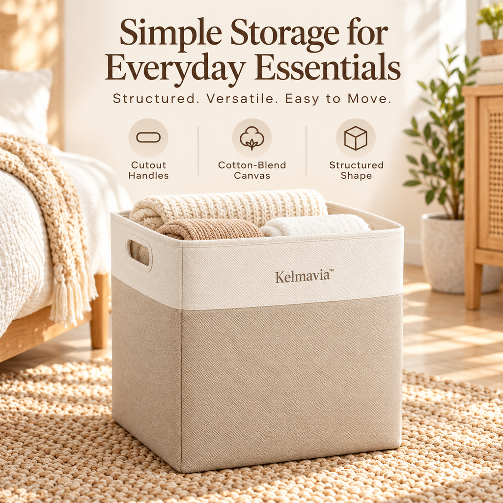 Kelmavia™ Haven Two-Tone Storage Bin
