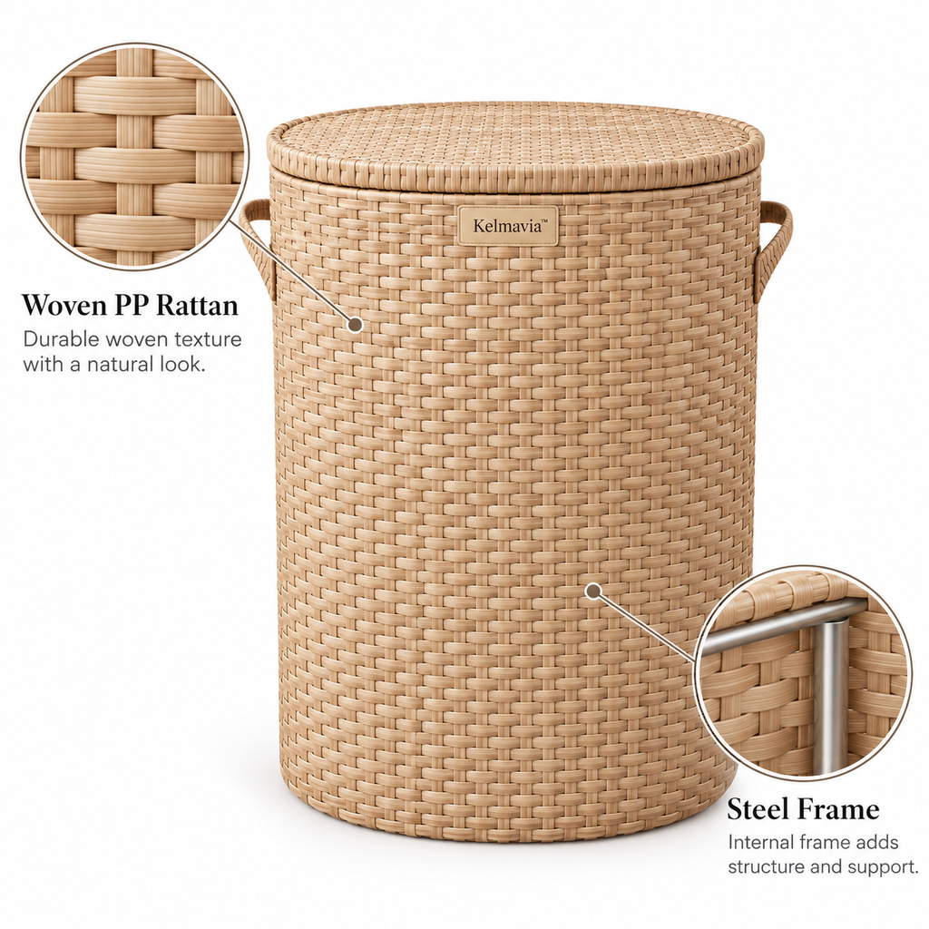 Kelmavia™ Sandweave Lidded Hamper