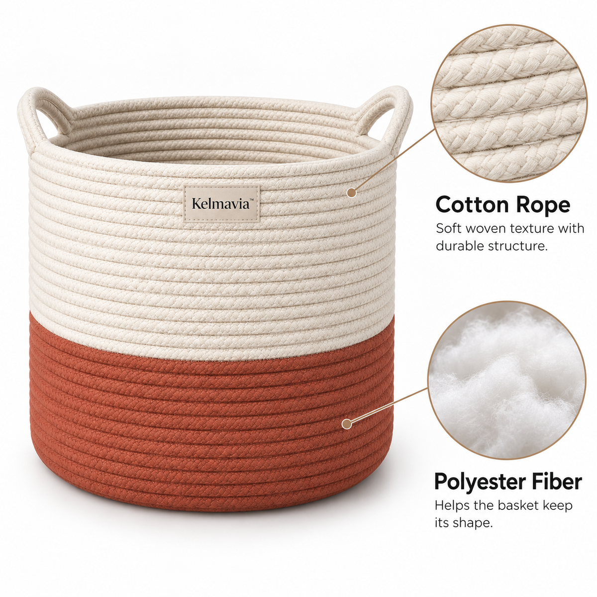 Kelmavia™ Terra Coil Rope Basket