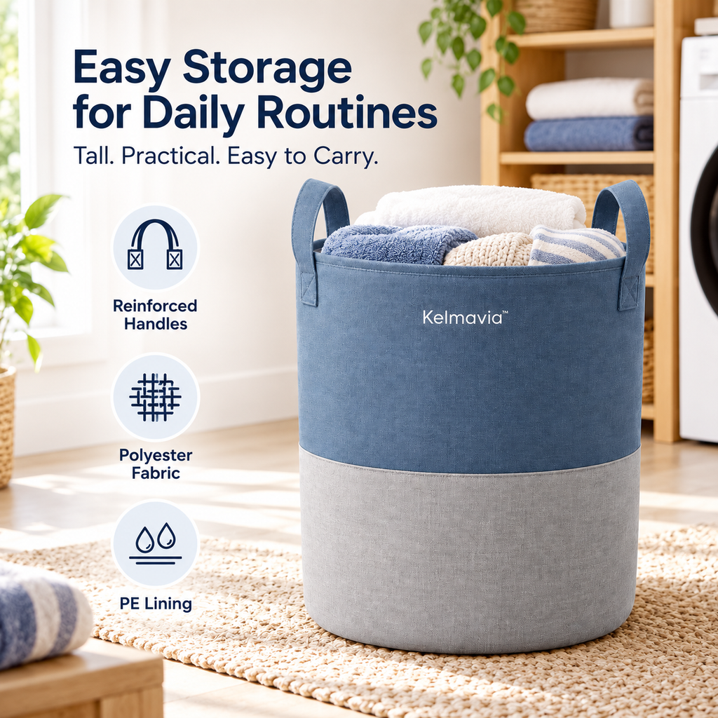 Kelmavia™ Harbor Blue Storage Tote