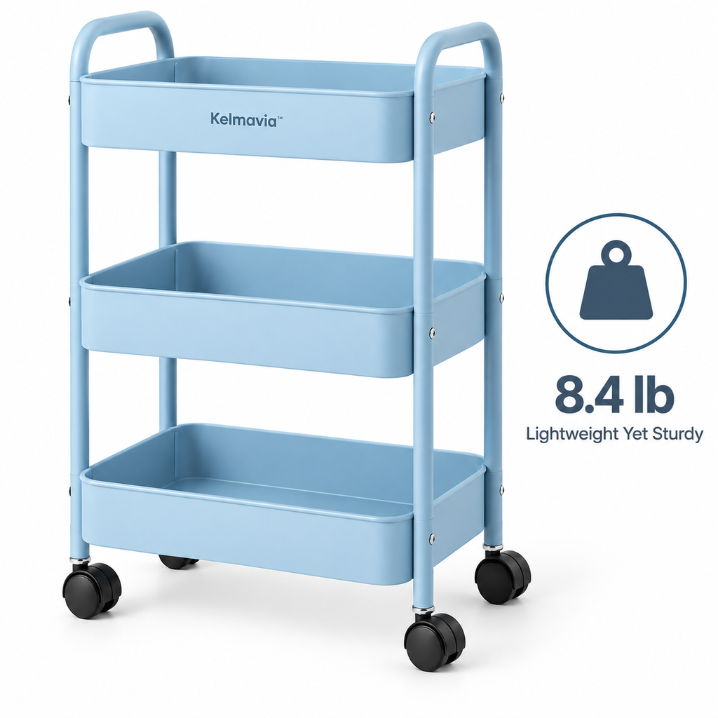 Kelmavia™ Sky Three-Tier Organizer Cart