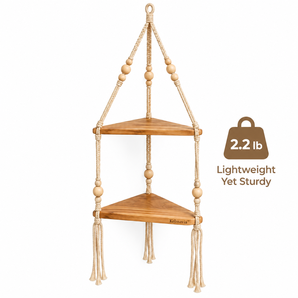 Kelmavia™ Meadow Rope Hanging Shelves