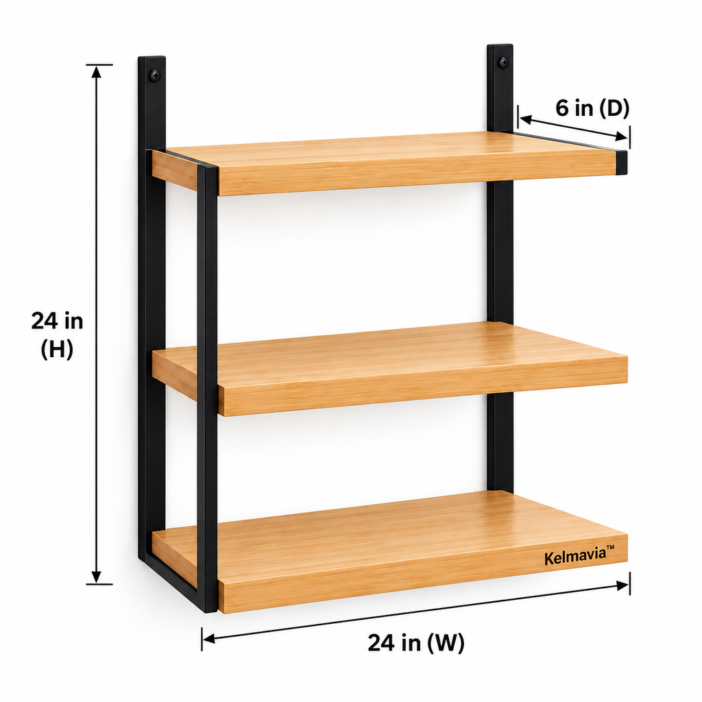 Kelmavia™ Ridge Wall-Mounted Shelves
