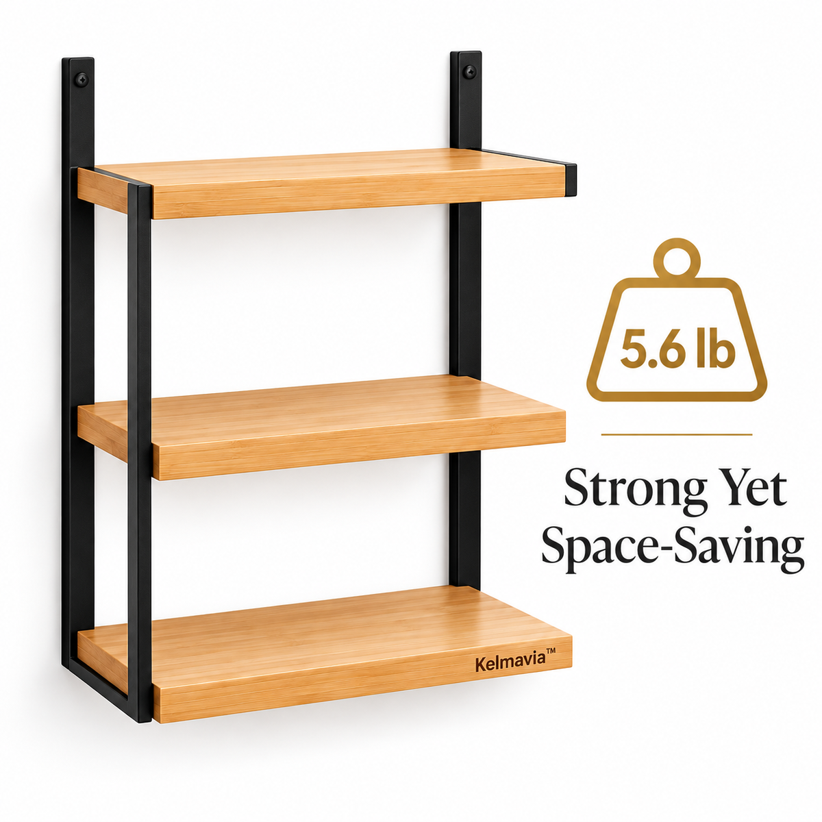 Kelmavia™ Ridge Wall-Mounted Shelves