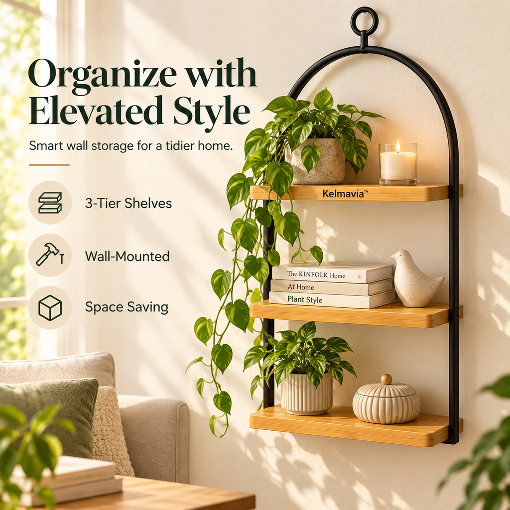 Kelmavia™ Arcwood Hanging Shelf